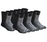 Dickies Dri-Tech Essential Lot de 6 ou 12 paires de chaussettes pour homme avec contrôle de l'humidité - Taille M-XXL, Large
