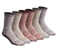 Dickies Dri-tech Legacy Lot de chaussettes pour homme Contrôle de l'humidité, Assortiment torsadé naturel (6 paires), Large