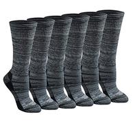 Dickies Dri-tech Lot de 12 paires de chaussettes anti-humidité pour femme, Noir chiné (6 paires), Shoe 5-7