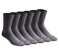 Dickies Chaussettes mi-hautes Dri-tech – Contrôle d'humidité, Lot 12 paires, Anthracite (6 p.) 6-12