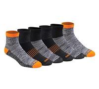 Dickies Dri-tech Lot de chaussettes anti-humidit pour homme, Hi-Vis Orange Noir (6 paires), Shoe Size: 12-15