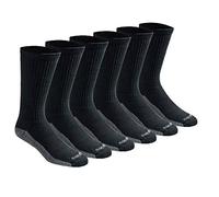 Dickies Dri-tech Lot de chaussettes décontractées pour homme, Noir (6 paires), 12-15