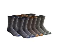 Dickies Dri-Tech Moisture Control Crew Socks Multipack Chaussettes, Couleurs chinées (12 Paires), L (lot Homme