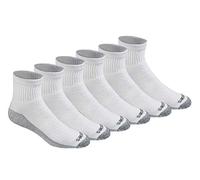 Dickies Dri-Tech Moisture Control Quarter Socks, Available in M-XXL (6, 12, 18 Chaussettes décontractées, Blanc (6 Paires), XL (Lot de 6) Homme