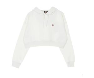 Dickies - Ecru Cropped Sweat à capuche avec Cordon - Femme - Sweatshirts et sweats à capuche - Beige - Taille: 38 FR