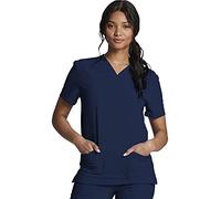 Dickies EDS Essentials DK619 Blouse médicale à col en V pour homme et femme, bleu marine, Taille M