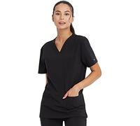 Dickies EDS Essentials Men & Women Scrubs Top V-Neck DK619, XL, Black