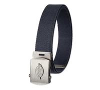Dickies Fabric Web Plaque Logo Buckle Belt-One Cut Fits Up to Size 42" Waist Ceinture, Bleu Marine, Taille Unique Hommes