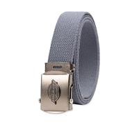 Dickies Fabric Web Plaque Logo Buckle Belt-One Cut Fits Up to Size 42" Waist Ceinture, Gris, Taille Unique Homme