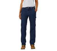 Dickies, Femme, JEAN TYPE CHARPENTIER COUPE DROITE, PIERRE FONCÉE LAVÉE, 6/Regular