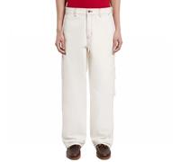 Dickies, Femme, Pantalons, Blanc, Taille: 40 FR Pantalon Large Peintre en Denim