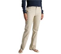 Dickies Pantalon en sergé Extensible à l'avant Plat Coupe Bootcut Kakis, Sable, 46 Longue Femme
