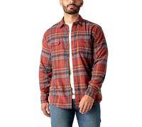 Dickies Flex Flannel L/S Shirt, T-Shirt d'utilité Professionnelle Homme, Fired Brick Multi Plaid,