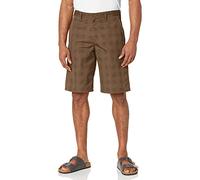 Dickies Flex Regular Fit Plaid Flat Front 11in Shorts décontracté, Champignon, 38 Homme