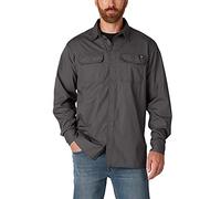 Dickies Flex Ripstop Long Sleeve Shirt Chemise à Bouton Bas, Ardoise, M Homme