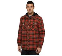 Dickies Giacca Stile Camicia in Flanella Con Cappuccio, Vestibilità Rilassata Chemise, Ocre, XL Homme