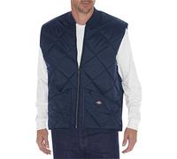 Dickies Gilet en nylon matelassé diamant pour homme, bleu marine foncé, X-Large