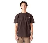 Dickies T- Shirt épais à Manches Courtes et col Rond, Chocolat, 3XL Plus Homme