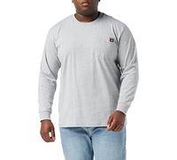 Dickies, Homme, T-SHIRT MANCHES LONGUES AVEC POCHE EN TISSU LOURD COUPE DÉCONTRACTÉ, Heather Grey, XXL