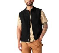 Dickies, Homme, VESTE SANS MANCHES DUCK À DOUBLURE POLAIRE, NOIR RINCÉ, XXL