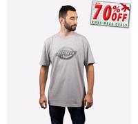 Dickies Hommes Décontracté T-Shirt Logo T-Shirt Gris