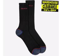 Dickies Hommes Fort Renforcée Longueur Mollet Chaussettes de Travail Noir