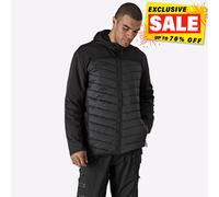 Dickies Hommes Génération Hybride Flexible Mobilité Rembourré Zip Up Veste Noir