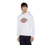 Dickies Hommes Icon Logo Sweatshirt Décontracté Haut Mode Capuche Blanc (Slim)