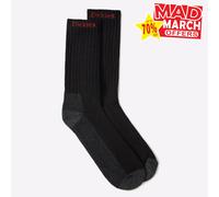 Dickies Industriel Hommes Travail Construction Bottes Chaussettes Noir