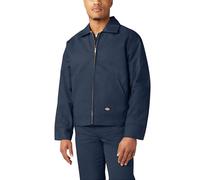Dickies Lined Eisenhower Veste Homme Fermeture Éclair, Bleu (Dark Navy), Medium x Long