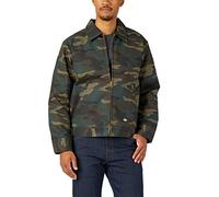 Dickies Insulated Eisenhower Front-Zip Jacket Vtements d'extrieur d'utilit Professionnelle, Camouflage Vert Chasseur, S Homme