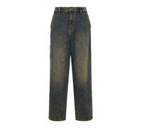DICKIES Jean 'Madison' bleu foncé / jaune, Taille 31