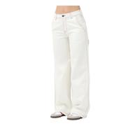 Dickies - Jeans Carpenter Denim Larges - Femme - Pantalons - Blanc - Taille: W28