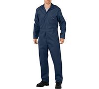 Dickies Long Sleeve Flex Coverall Chemise Henley, Bleu Marine, Large Court Homme