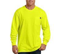 Dickies T- Shirt à Manches Longues et col Ras-du-Cou Lourd Fluo, Jaune Vif, Taille XL Homme