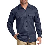 Dickies Long-Sleeve Work Shirt Chemise, Bleu Marine (Bleu Marine), 3XL Homme