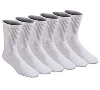 Dickies Lot de 12 paires de chaussettes rembourrées pour homme, Blanc (6 paires), 6-12