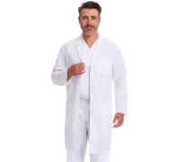 Dickies Manteau de laboratoire m dical unisexe Blanc - Large
