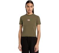 Dickies Maple Valley Damen T-Shirt Classique Logo Femmes Freizeitshirt Vert