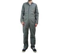 Dickies Combinaison de travail Twill 7,5 oz manches longues, fermeture éclair – Gris L (Longue)