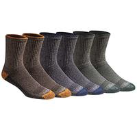 Dickies Men's Dri-Tech Mid-Crew Comfort Length Moisture Control Socks, Available in M-XL (6, 12 Pairs), Comfort Length Tipped (6 Pairs), Extra Large