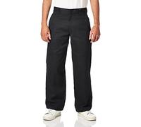 Dickies Mens Flex Double Knee Work Loose Straight Fit Pants, Black, 44W x 32L US