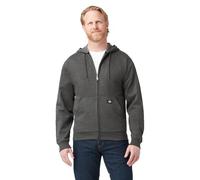 Dickies Men's Full Zip Fleece Hoodie, Dark Heather, 4X-Large