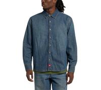 Chemise Dickies Lightweight Denim Shirt Ls Khaki Tntd Blue XL