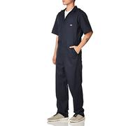 Dickies Men's Short Sleeve Flex Coverall, Dark Navy, LRG