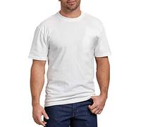 Dickies Men's Short Sleeve Heavweight Crew Neck Big-Tall, White, LT