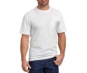 Dickies Men's Short Sleeve Heavweight Crew Neck Big-Tall, White, LT