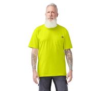 Dickies Men's Short Sleeve Heavyweight Neon Crew Neck Big-Tall, Bright Yellow, LT