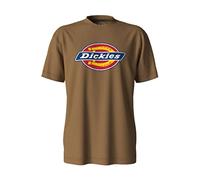 Dickies Men's Short Sleeve Tri-Color Logo Graphic T-Shirt, Brown Duck, X-Large