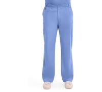 Dickies Men's Zip Fly Pull-on Scrub Pant, Ceil Blue, Medium